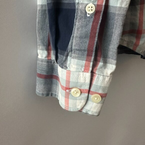 Red, White & Blue Merona XL Check Shirt 100% Cotton - Picture 8 of 11